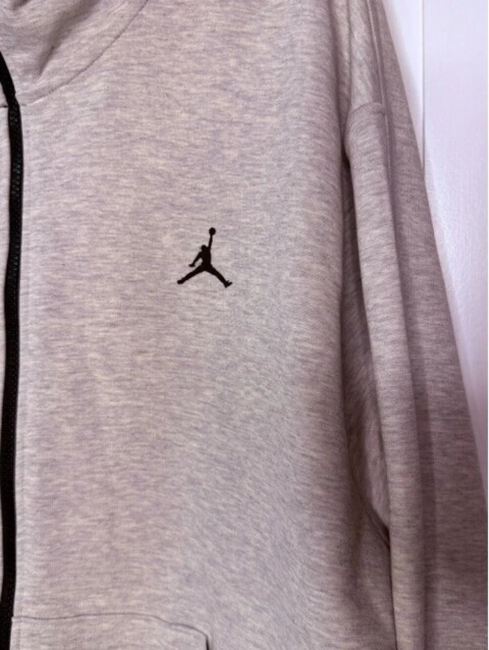 Nike Jordan Sport Men's Full Zip Hoodie Gray Jumpman Hooded Sweatshirt L NWT